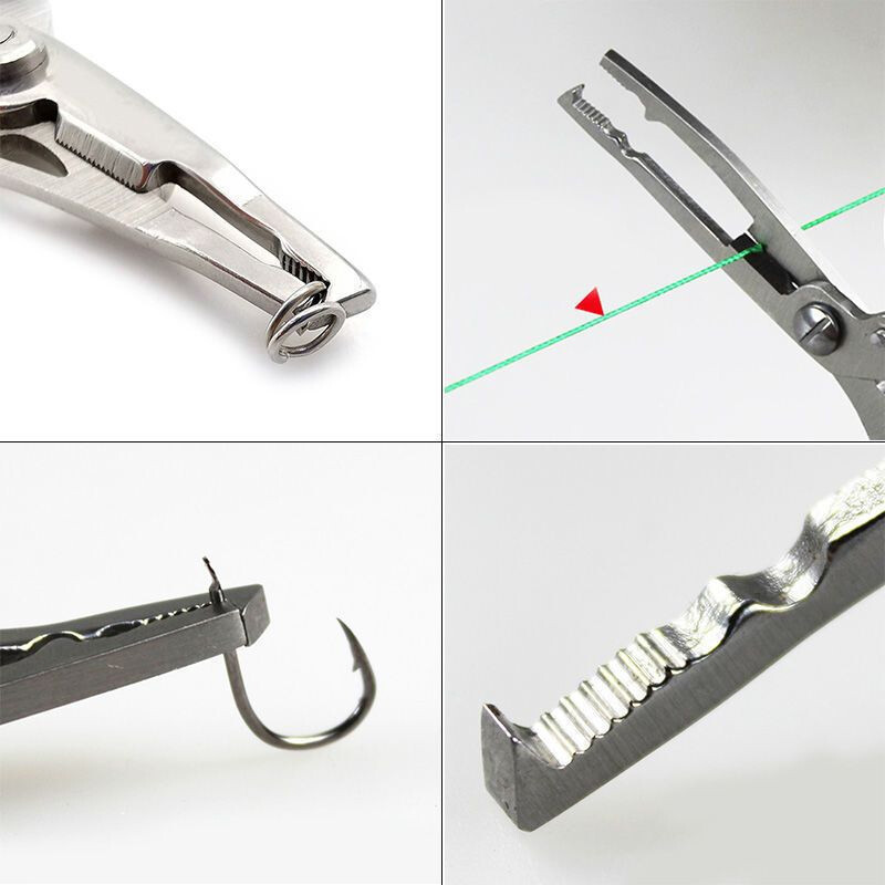 Νέα πολυλειτουργική πένσα ψαρέματος ψαλίδι ψαρέματος από ανοξείδωτο ατσάλι για λαβίδες ψαρέματος με αγκίστρια κοπής Lure Line