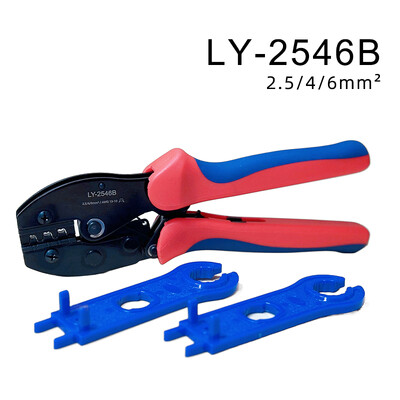 MC-4 Crimping Plier Solar Panel Connector Πένσα καλωδίου 2,5/4/6mm2 14-10AWG Ratchet Crimper