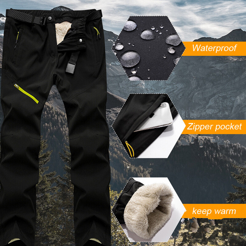 Slidinėjimo kelnės vyrams ir moterims žieminės lauko vėjui ir vandeniui atsparios snieglentės snieglenčių vilnos storos šiltos žygio kelnės prekės ženklas
