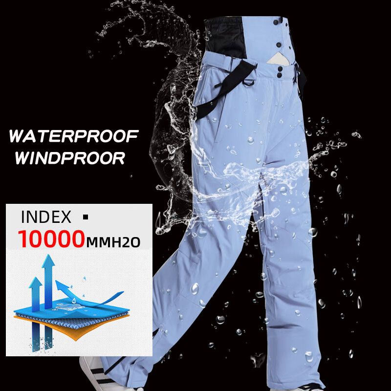 Moterų lauko kempingas Žygių sportas Aukštos kokybės slidinėjimo kelnės Vėjo nepraleidžiančios vandeniui šiltos sniego kelnės Žiemos slidinėjimo snieglenčių kelnės