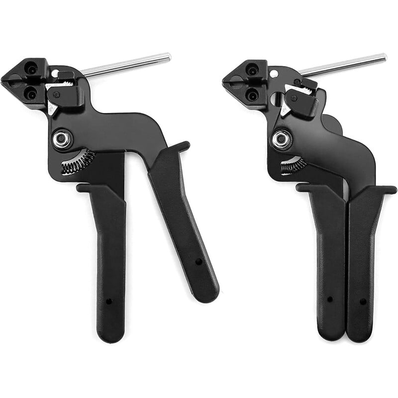 Kabelių surišimo pistoletas, nerūdijančio plieno užtrauktuko raištelio tvirtinimo įrankis, kabelio raištelio tvirtinimas ir iškirpimas nailoninėms plastikinėms plieninėms kabelių raištėms