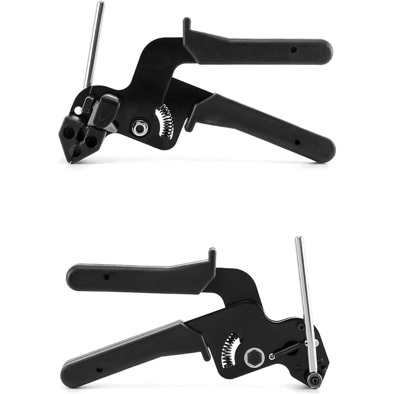 Kabelių surišimo pistoletas, nerūdijančio plieno užtrauktuko raištelio tvirtinimo įrankis, kabelio raištelio tvirtinimas ir iškirpimas nailoninėms plastikinėms plieninėms kabelių raištėms