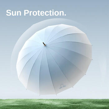 Gradient Sun Umbrella Woman 16K, Μεγάλη ομπρέλα γκολφ μακριά αντιανεμική ισχυρή, αδιάβροχη μεγάλη ομπρέλα ομπρέλας Προστασία UV