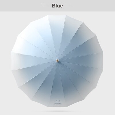 Gradient Sun Umbrella Woman 16K, Μεγάλη ομπρέλα γκολφ μακριά αντιανεμική ισχυρή, αδιάβροχη μεγάλη ομπρέλα ομπρέλας Προστασία UV