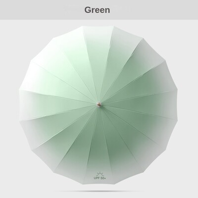 Gradient Sun Umbrella Woman 16K, Μεγάλη ομπρέλα γκολφ μακριά αντιανεμική ισχυρή, αδιάβροχη μεγάλη ομπρέλα ομπρέλας Προστασία UV