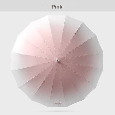 Gradient Sun Umbrella Woman 16K, Μεγάλη ομπρέλα γκολφ μακριά αντιανεμική ισχυρή, αδιάβροχη μεγάλη ομπρέλα ομπρέλας Προστασία UV
