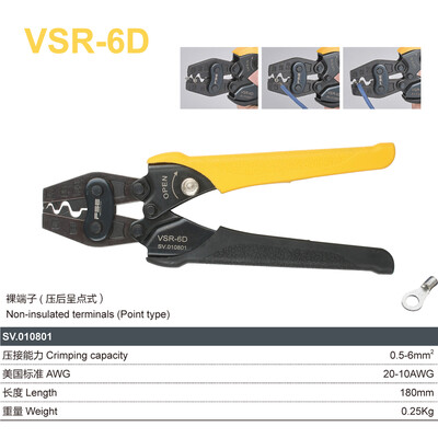 VSR-6D VSR-6DL VSR-16D pressimistangid 0,5-6 mm2 20-10AWG paljasklemmidele Täiendatud versiooni käsitööriistad