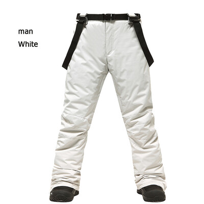 -30 ℃ Slidinėjimas lauke XXXL didelio dydžio slidinėjimo kelnės Vyriški ir moteriški snieglenčių dėvėjimai Nauji žieminiai, atsparūs vėjui, sniego kelnės, slidinėjimo apranga