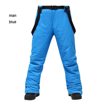 -30 ℃ Slidinėjimas lauke XXXL didelio dydžio slidinėjimo kelnės Vyriški ir moteriški snieglenčių dėvėjimai Nauji žieminiai, atsparūs vėjui, sniego kelnės, slidinėjimo apranga