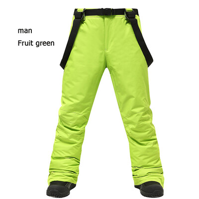 -30 ℃ Slidinėjimas lauke XXXL didelio dydžio slidinėjimo kelnės Vyriški ir moteriški snieglenčių dėvėjimai Nauji žieminiai, atsparūs vėjui, sniego kelnės, slidinėjimo apranga