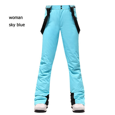 -30 ℃ Slidinėjimas lauke XXXL didelio dydžio slidinėjimo kelnės Vyriški ir moteriški snieglenčių dėvėjimai Nauji žieminiai, atsparūs vėjui, sniego kelnės, slidinėjimo apranga