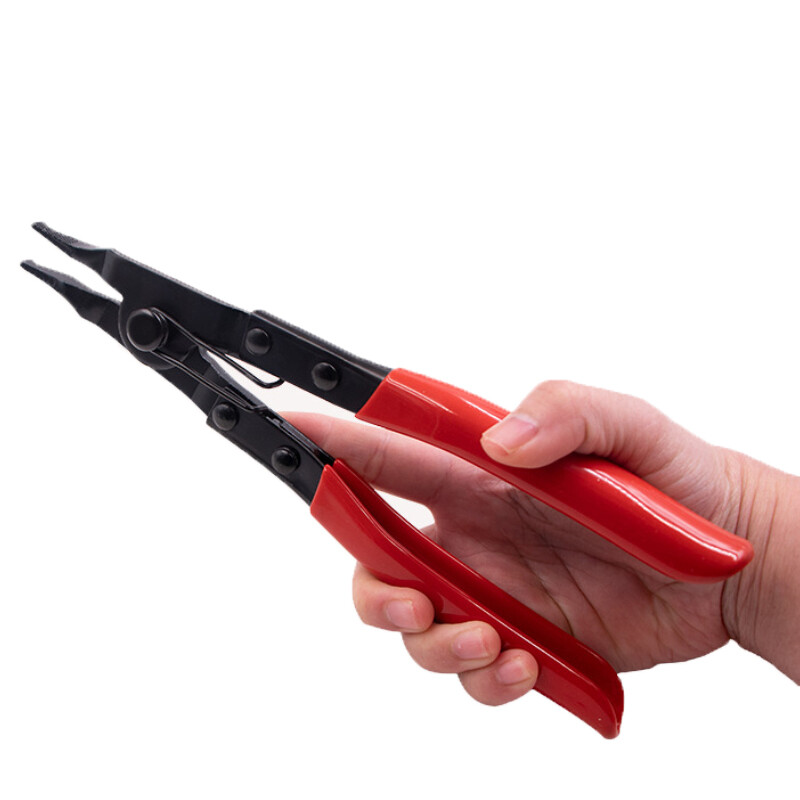 Clește cu vârf plat pentru repararea transmisiei automate Clește pentru inele pentru jante Clește pentru fălci plat Instrument de asistență cu arc de reținere Anti-alunecare