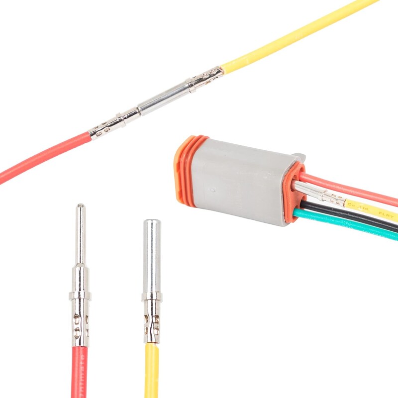 Instrument de sertizare Deutsch Instrument de sertizare cu baril închis 4 căi Indent 8 Instrument de sertizare a pinii tip amprentă pentru conector Deutsch 14, 16, 18 AWG