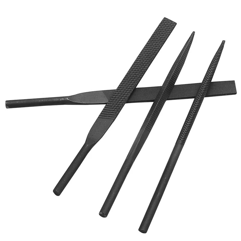 1 gabalas pneumatinės dildės apvalios / trikampės / plokščios dildės, skirtos akmens stiklo metalui, pasidaryk pats Woods Rasp dildės poliravimo drožybos įrankis