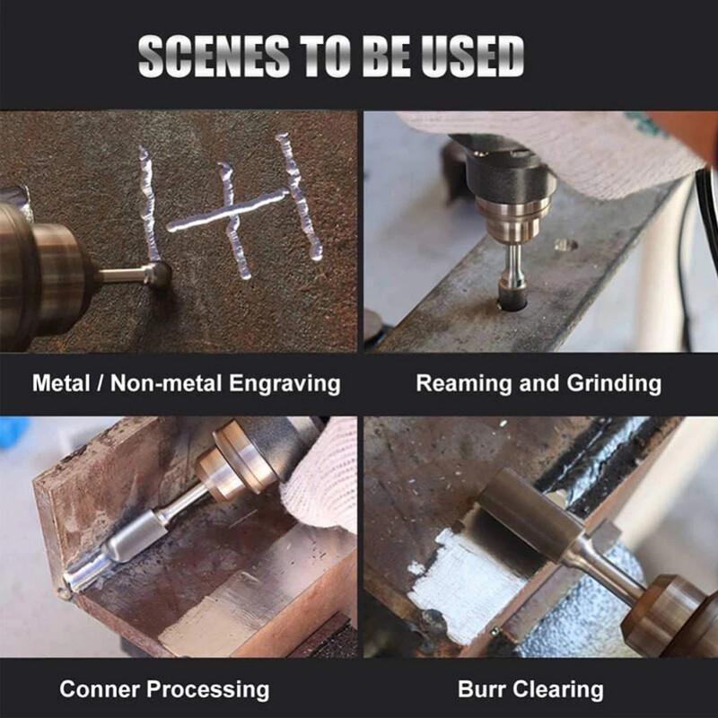 10 buc. Pilă rotativă extra-lungă 3*6*100mm Slefuit râșniță Scule abrazive Biți din aliaj de bavură din carbură pentru metal Wook