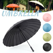 24 чадъра с костна дълга дръжка и подсилващи пискюли Ветроустойчиви чадъри Чадъри за слънце и дъжд Дамски чадър