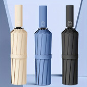 Liels lietussargs, īpaši izturīgs lietussargs lietussargi, UV lietussargi, automātiski pārnēsājami salokāmi sieviešu vīriešu, 3 ātrumu vīriešu