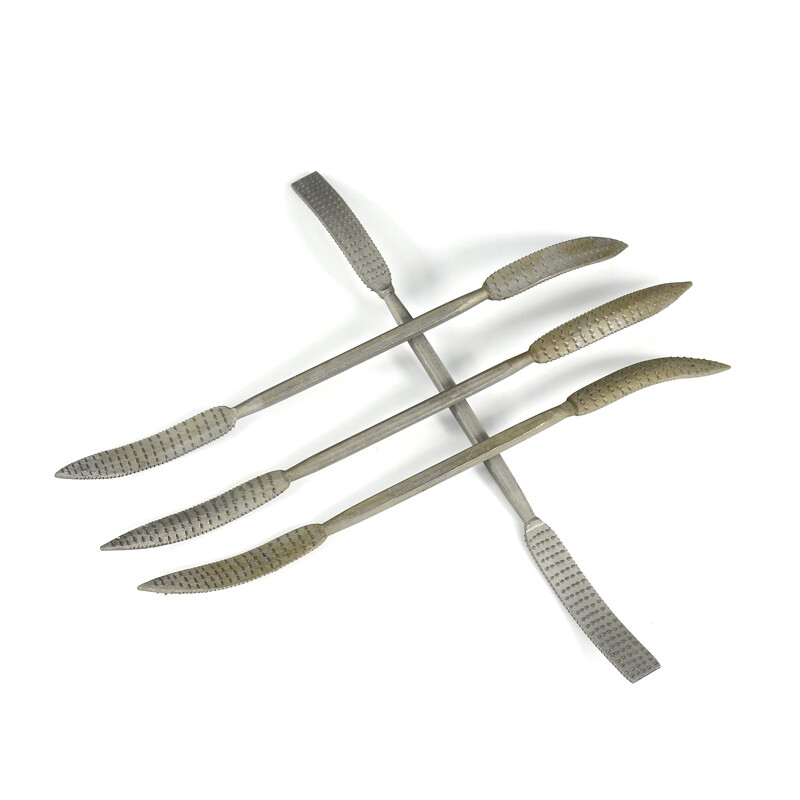 8-dielna sada mini pilníkov na drevo Riffler, 4,5 x 190 mm, obojstranné hrubé pilníky Riffler, sada na ručné náradie na rezbárstvo a obrábanie dreva