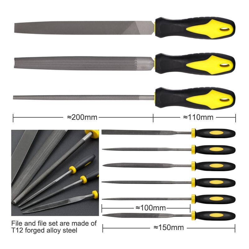 10 gab. Rokas vīļu komplekts, Mini Wood Rasp dažādu vīļu komplekts koka griešanai galdniecības vīlēšanas rīkam Rokas vīļu rīks