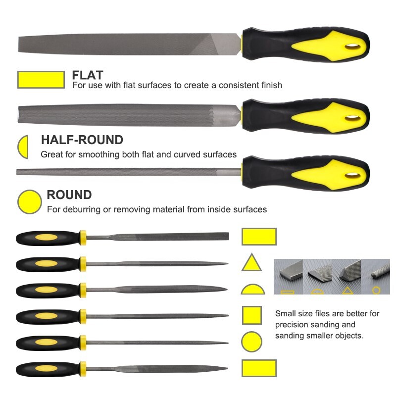 10 gab. Rokas vīļu komplekts, Mini Wood Rasp dažādu vīļu komplekts koka griešanai galdniecības vīlēšanas rīkam Rokas vīļu rīks