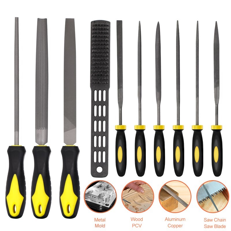 10 gab. Rokas vīļu komplekts, Mini Wood Rasp dažādu vīļu komplekts koka griešanai galdniecības vīlēšanas rīkam Rokas vīļu rīks