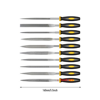 Σετ λίμας βελόνας 10 τεμαχίων για κοσμηματοπώλες Ξυλογλυπτική χειροτεχνία μεταλλική γυάλινη πέτρα Εργαλεία ξυλουργικής εργασίας Εργαλεία εργασίας Εργαλεία ξύλου