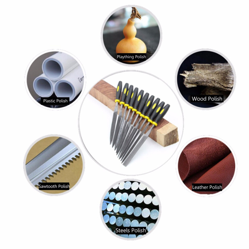 10 daļiņu adatu vīļu komplekts juvelieriem Kokgriezums Amatniecība Metāls Stikls Akmens Kokapstrādes instrumenti Darba instrumenti Koka instrumenti