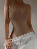 Bezrukávový pletený bodysuit Horúce leto Sexy Bodycon Off Rameno Halter Tops Casual Street Bodice pre ženy ClubWear