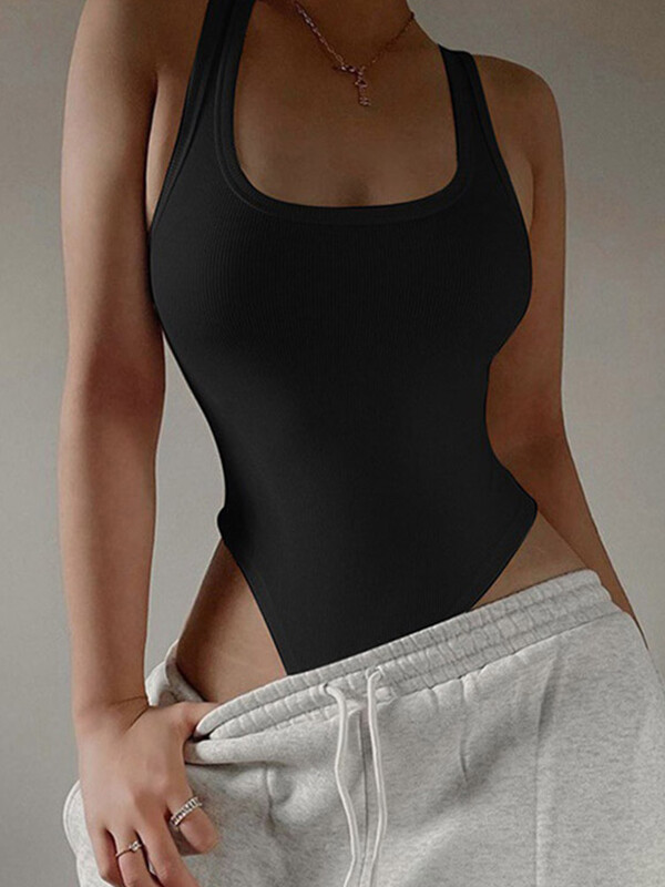 Bezrukávový pletený bodysuit Horúce leto Sexy Bodycon Off Rameno Halter Tops Casual Street Bodice pre ženy ClubWear