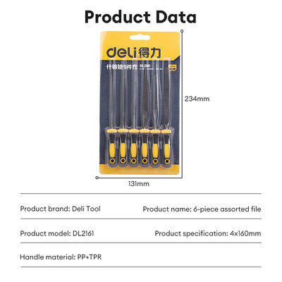 Σετ μεταλλικών λίμας με λεπτές οδοντώσεις 6 σε 1 Διαμαντένια λίμα βελόνας Ημικυκλική στρογγυλή επίπεδη τετράγωνη τριγωνική λίμα για κιτ λείανσης ξύλου κοσμημάτων