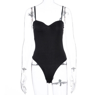 Naiste Sexy Sling Seksikas Body Push Up Varrukateta Bodycon Bodycon Streetwear Topid ühes tükis suvine Slim Fit vest ühevärviline