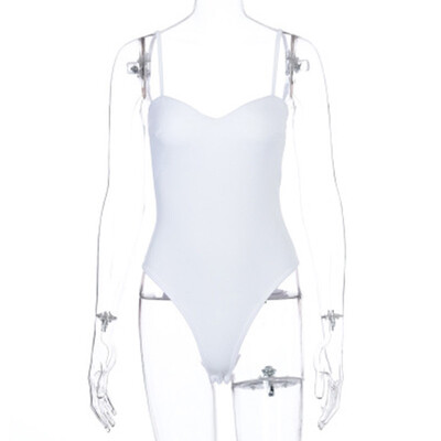 Naiste Sexy Sling Seksikas Body Push Up Varrukateta Bodycon Bodycon Streetwear Topid ühes tükis suvine Slim Fit vest ühevärviline