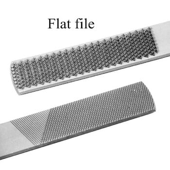 4-Way Wood Rasp File 2 τμχ Ατσάλινη λίμα χειρός Ανθεκτικό Σετ Ξύλο Rasp Μισοτρογγυλές Επίπεδες και βελόνες λίμες Εύχρηστα εργαλεία ακονίσματος