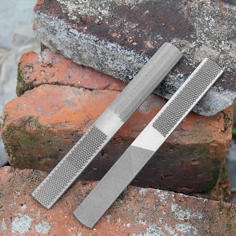 Četrvirzienu koka vīle 2 gab. Tērauda rokas vīle Izturīgs koka vīles pusapaļas plakanas un adatu vīles Viegli lietojami asināšanas instrumenti