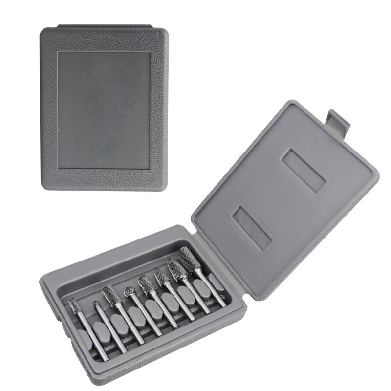 HAMPTON 6mm-12mm keményfém sorja fúrófejek CNC gravírozáshoz 6mm forgóvágó forgóreszelő fém kéziszerszámhoz 8 db/készlet