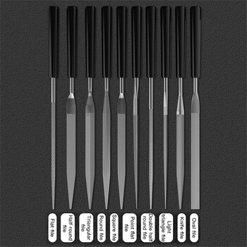 10 τμχ Diamond Mini Needle File Set DIY Wood Rasp File Needle Jewelry Polishing Carving File Diamond Handy Tools Ceramic Crafts