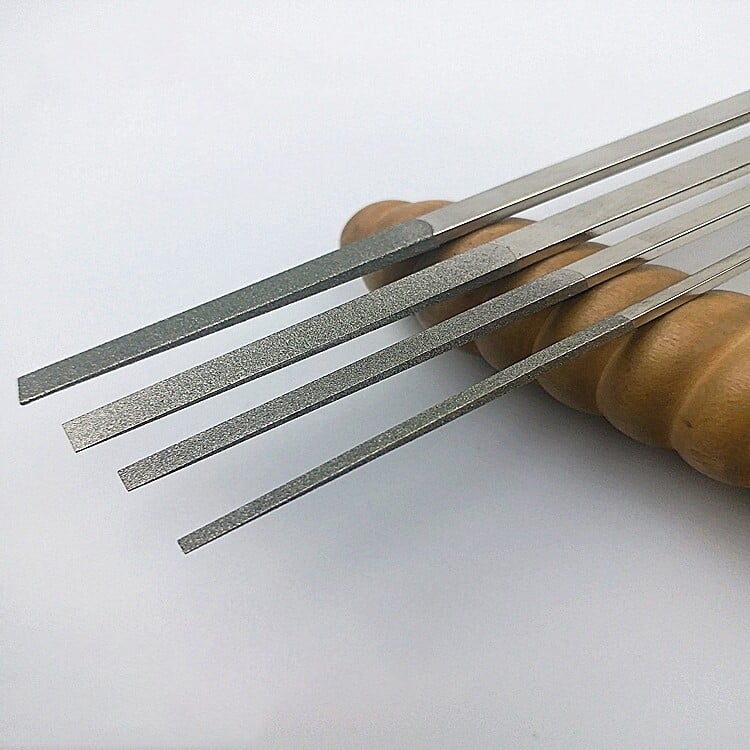 Ihlové pilníky na 12 kusov diamantových pilníkov s kužeľom 180 mm, CF-400, ponorné frézy
