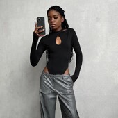 Γυναικεία ολόσωμη μακρυμάνικη σέξι λεπτή εφαρμογή σταυρός γυναικεία ρόμπα Y2K High Street Casual Rave Clubwear Φθινοπωρινές φόρμες