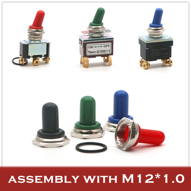 Toowei T700-3 lüliti veekindel kork M12*1.0/kuuskantmutter metallist alus/5tk pakis