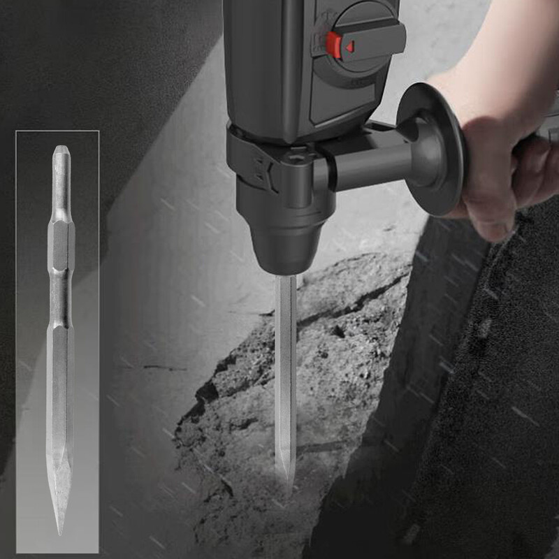 Ciocan rotativ cu tijă hexagonală Biți de daltă SDS Plus Găutură cu canelură plată Rupere daltă din beton Foraj perete de cărămidă