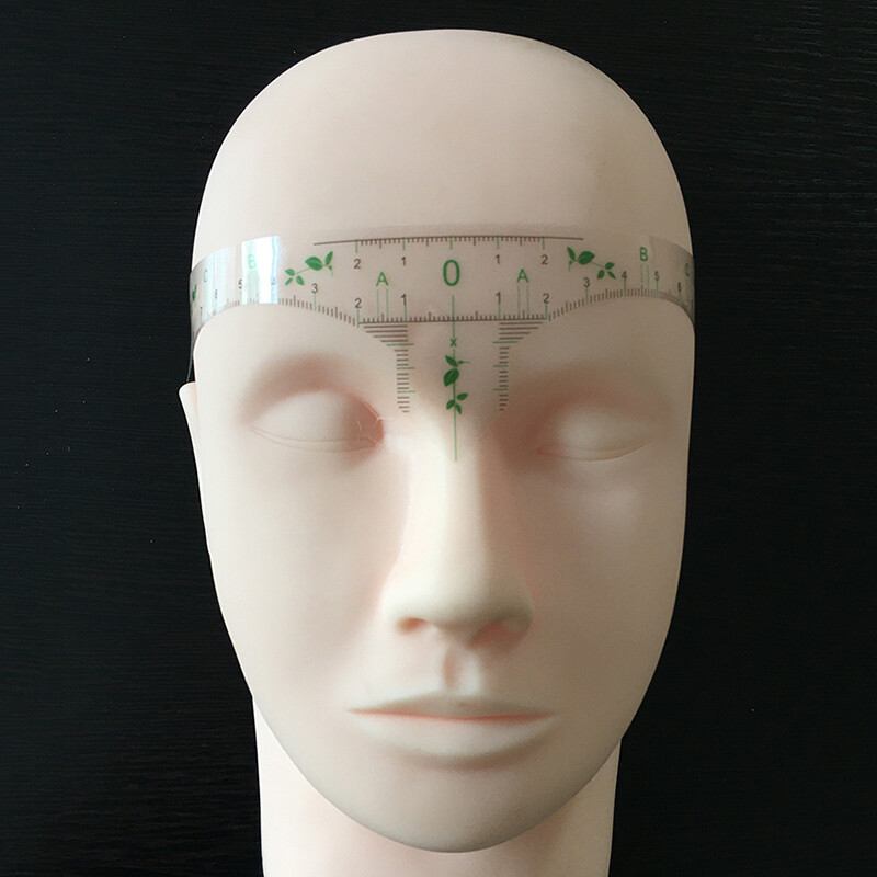 20 komada jednokratne naljepnice za ravnalo za obrve Microblading šablona za obrve Alati za mjerenje obrva Pribor za trajnu šminku PMU pribor