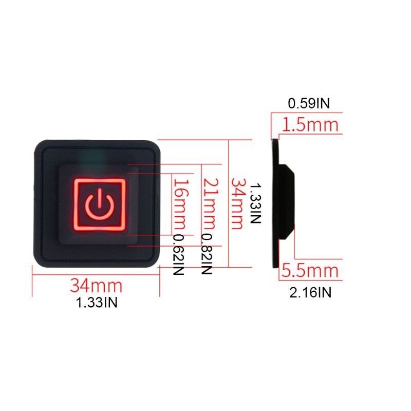 3,7-12V veekindel nupplüliti soojendusega vest püksid kindad elektrisoojendus vööpael DIY temperatuurikontroller DropShipping