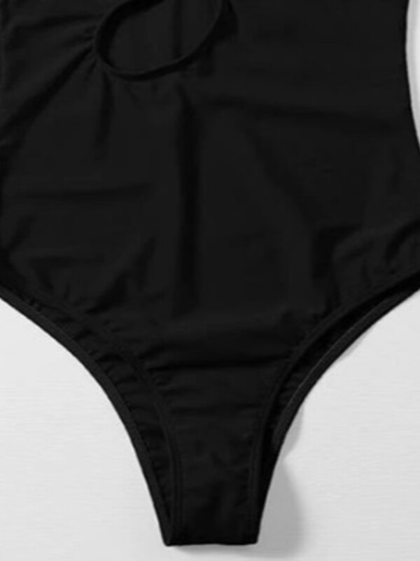 2024, europska i američka vanjska trgovina, proljeće/ljeto, novi ženski jednodijelni bikini, jednobojni, seksi pikantni, uski, šuplji jednodijelni