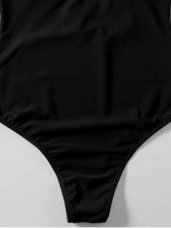 2024, europska i američka vanjska trgovina, proljeće/ljeto, novi ženski jednodijelni bikini, jednobojni, seksi pikantni, uski, šuplji jednodijelni