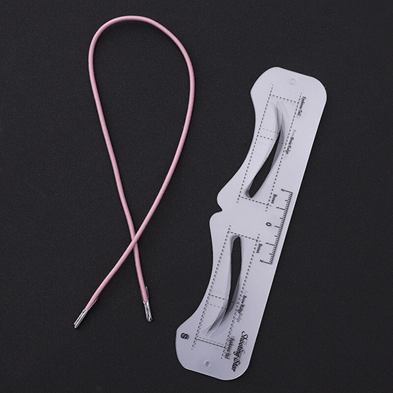 Новият фиксиран PVC шаблон за оформяне на вежди може да се използва повторно с висококачествени стикери за елегантен инструмент за гримиране на вежди 6 БР.