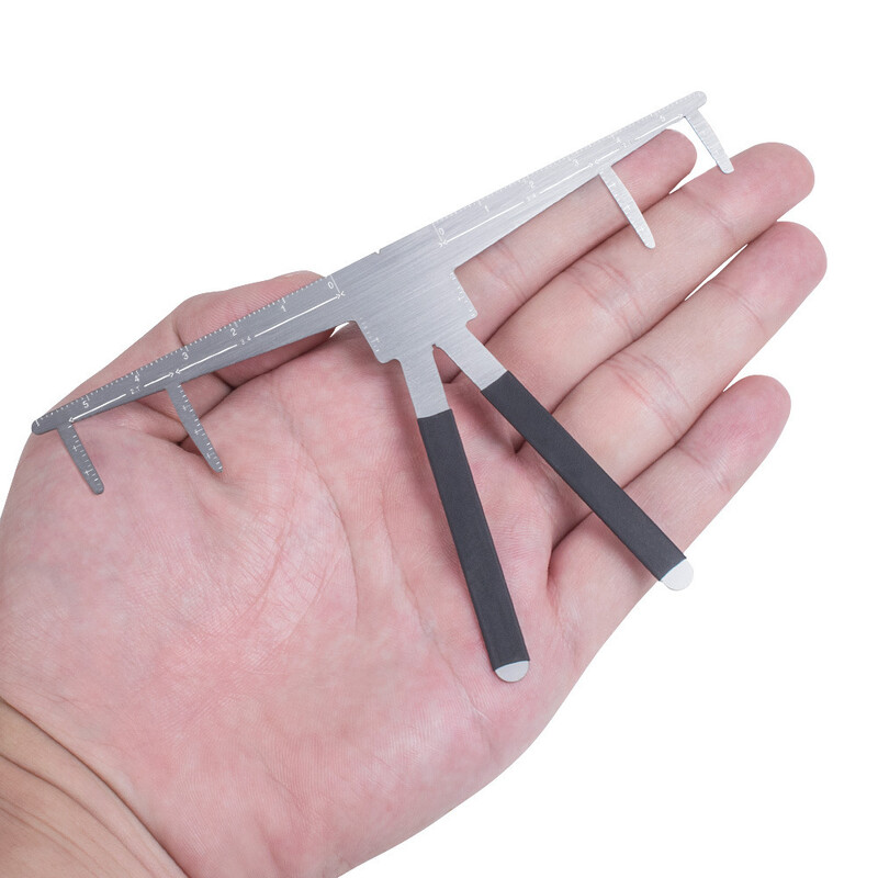 Metāla uzacu tetovējuma trafareta lineāls Microblading līdzsvara pozicionēšanas tetovējums mēra veidne Acu uzacu permanentā grima rīki