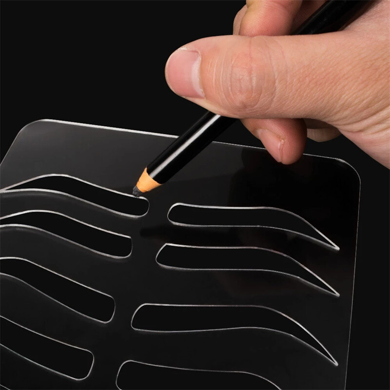 Šablone za višekratnu upotrebu Microbladinga Oblik šablona za obrve i usne Trajna šminka Pribor za obuku tetoviranja