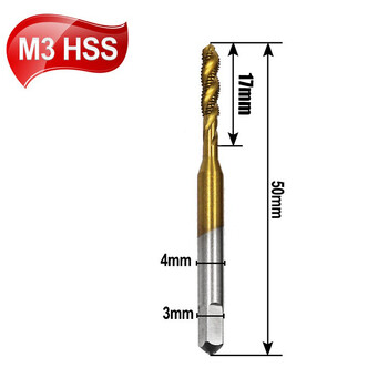 Βίδα με μετρικό βύσμα βίδας Βιδωτή βρύση HSS Βιδωτή βρύση Μετρική σπειροειδής βρύση M5 M6 M8 Εργαλεία χειρός μηχανήματος