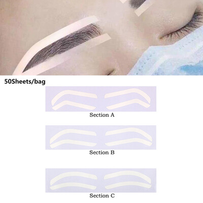 Eldobható szemöldöktervező stencil szemöldökfestés Airbrush segédmatrica a szemöldökformázáshoz egyetlen szemöldöktípus opcióval