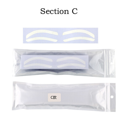 Eldobható szemöldöktervező stencil szemöldökfestés Airbrush segédmatrica a szemöldökformázáshoz egyetlen szemöldöktípus opcióval